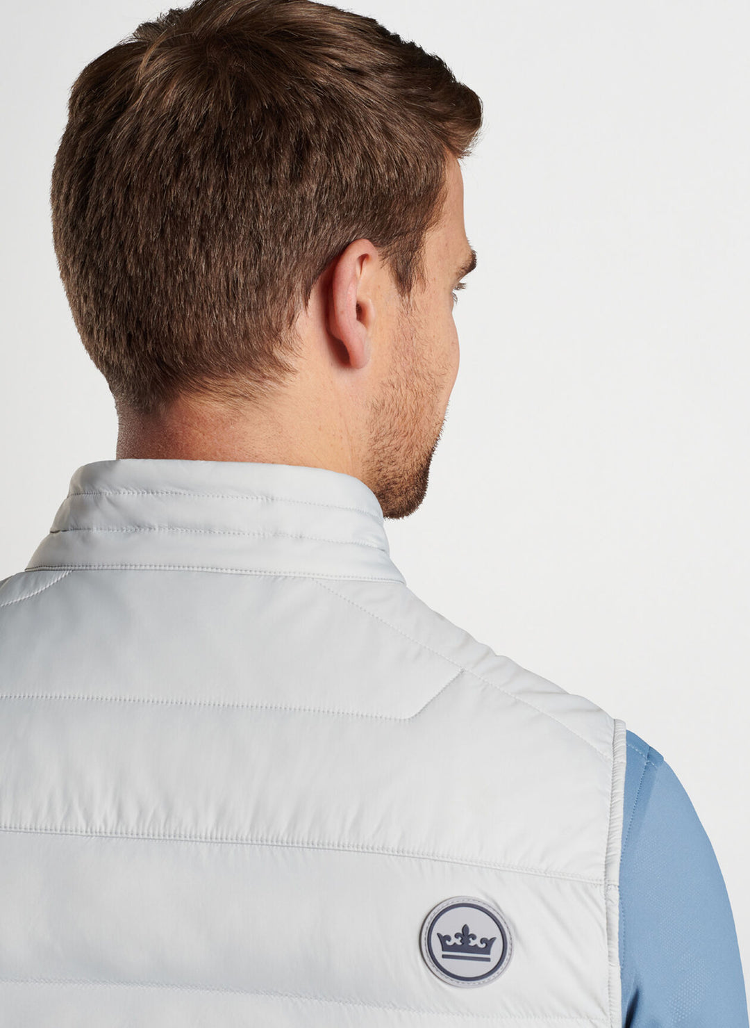 Peter Millar Men's Classic Fit All Course Vest - BRITISH GREY