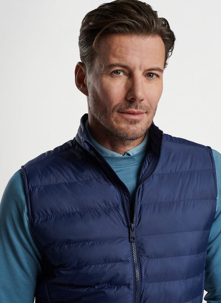 Peter Millar Men's Classic Fit All Course Vest - NAVY