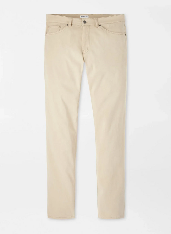 Peter Millar Men's Classic Fit Signature Sateen Five-Pocket Pant - DARK SAND