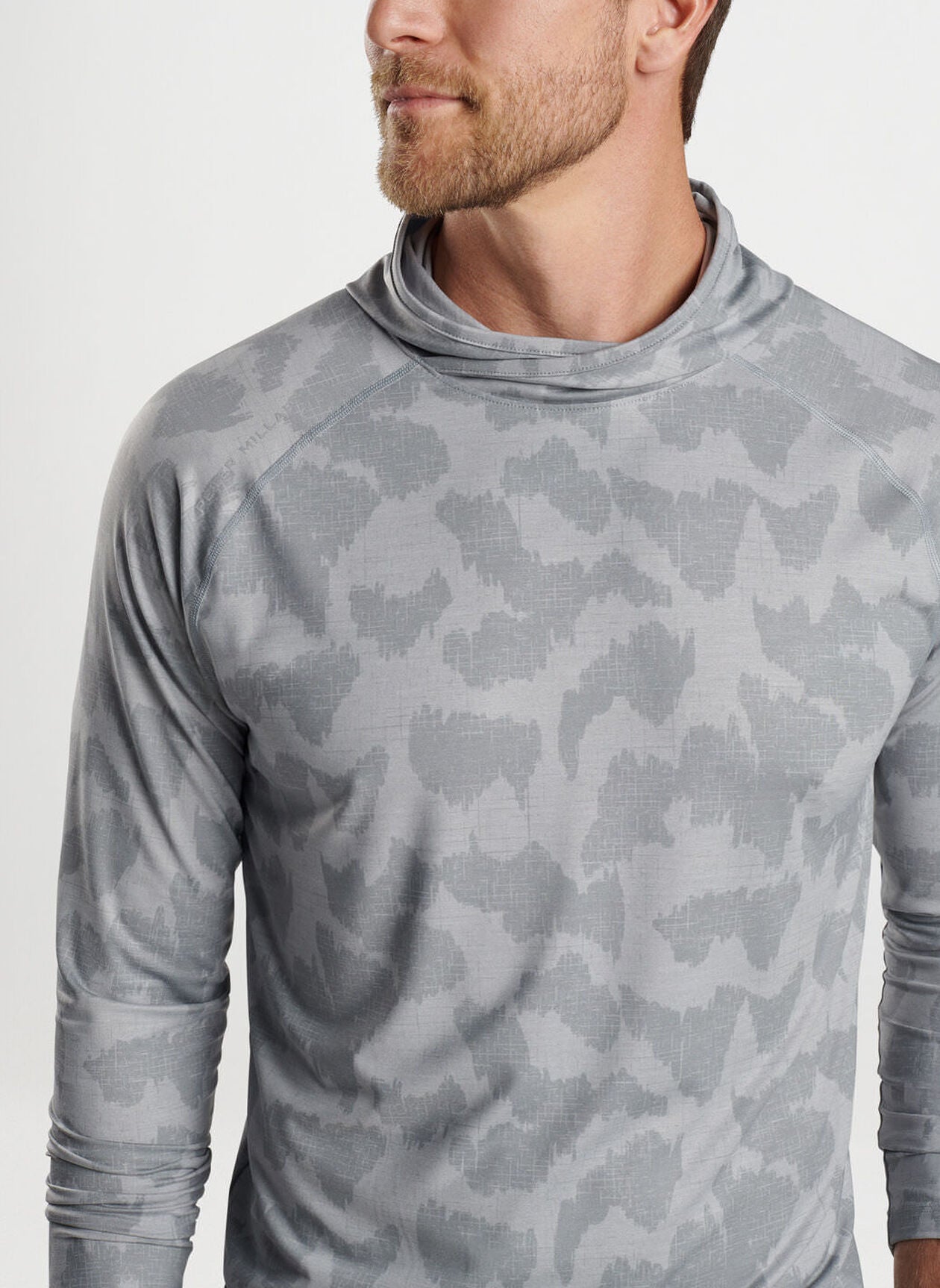 Peter Millar Mens Classic Fit Aurora Windowpane Camo Performance T