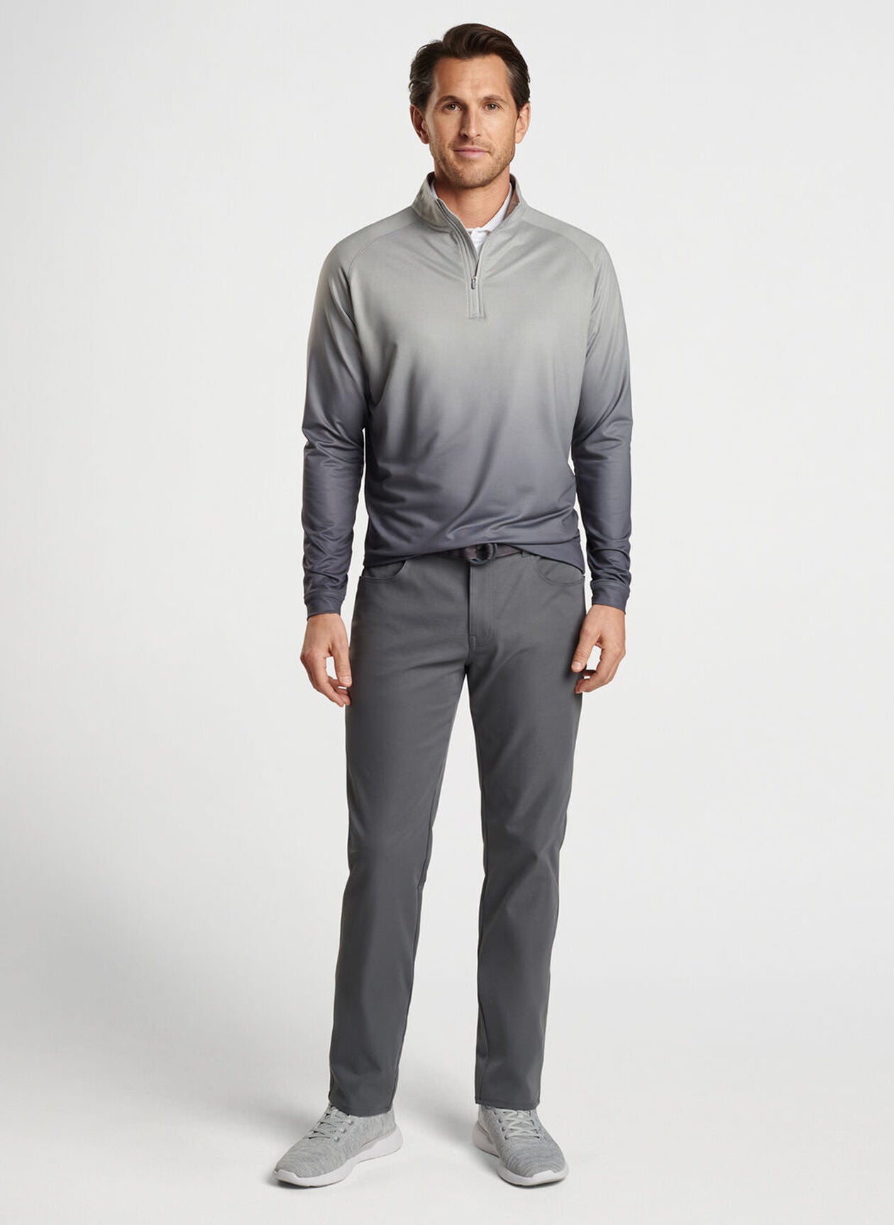 Peter Millar Mens Classic Fit Perth Ombre Performance Quarter-Zip