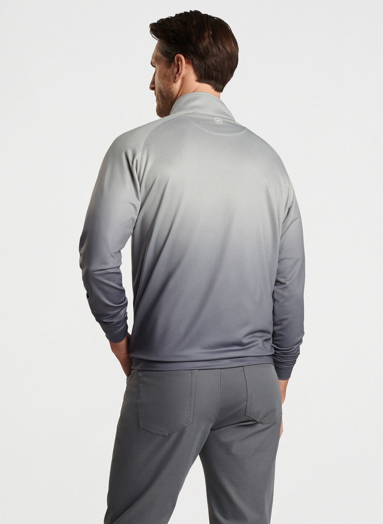 Peter Millar Mens Classic Fit Perth Ombre Performance Quarter-Zip
