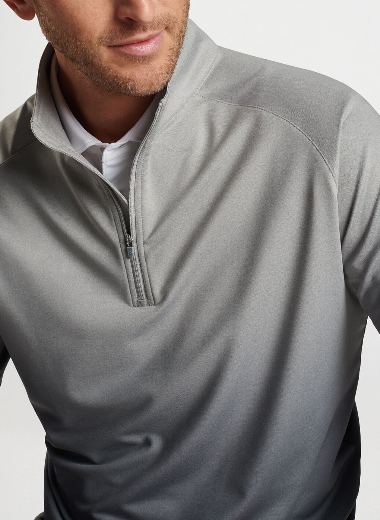 Peter Millar Mens Classic Fit Perth Ombre Performance Quarter-Zip