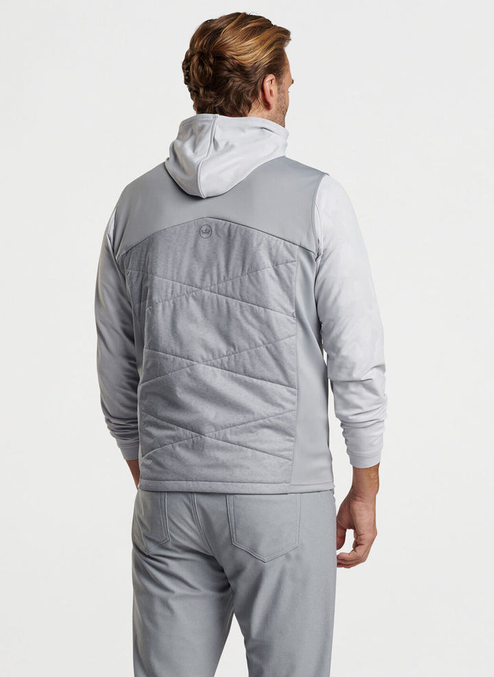 Peter Millar Mens Classic Fit Venture Hybrid Vest - GALE GREY