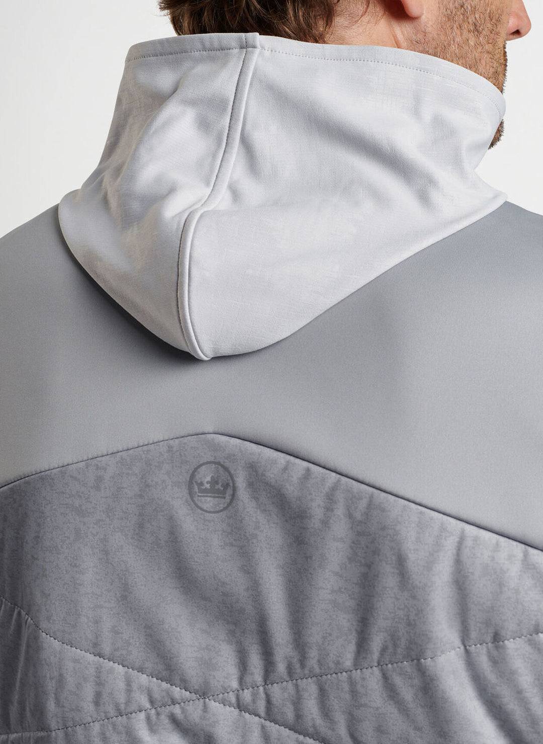 Peter Millar Mens Classic Fit Venture Hybrid Vest - GALE GREY