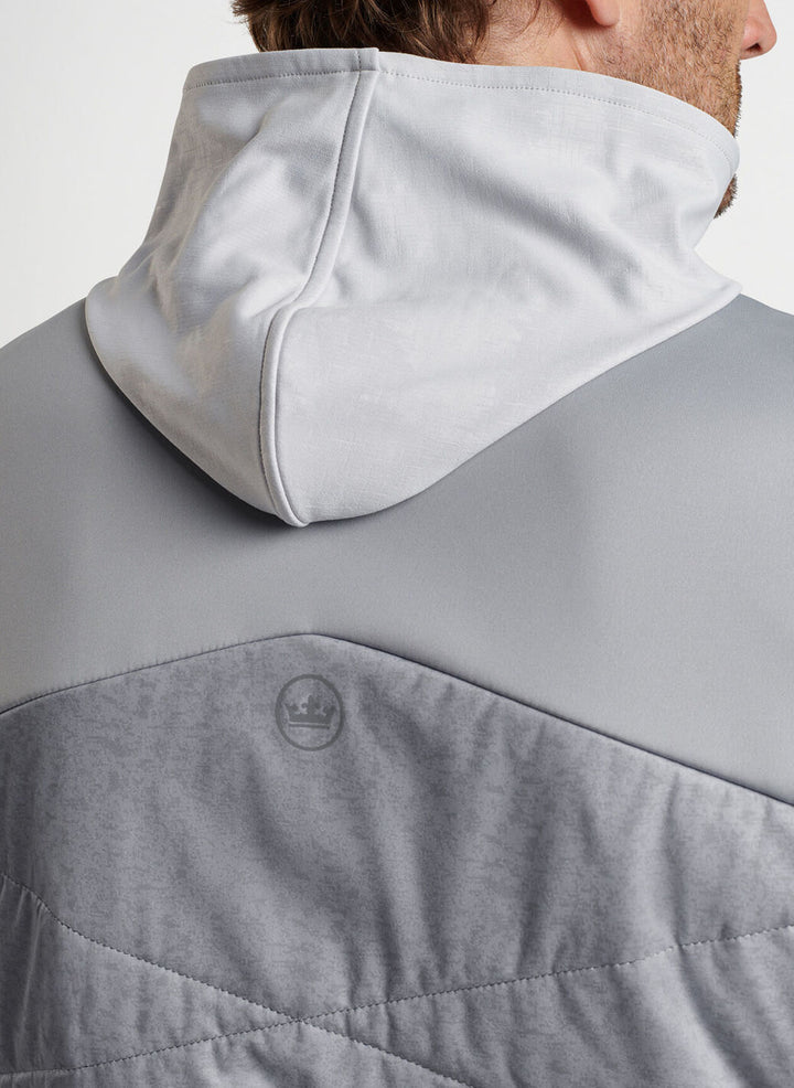 Peter Millar Mens Classic Fit Venture Hybrid Vest - GALE GREY