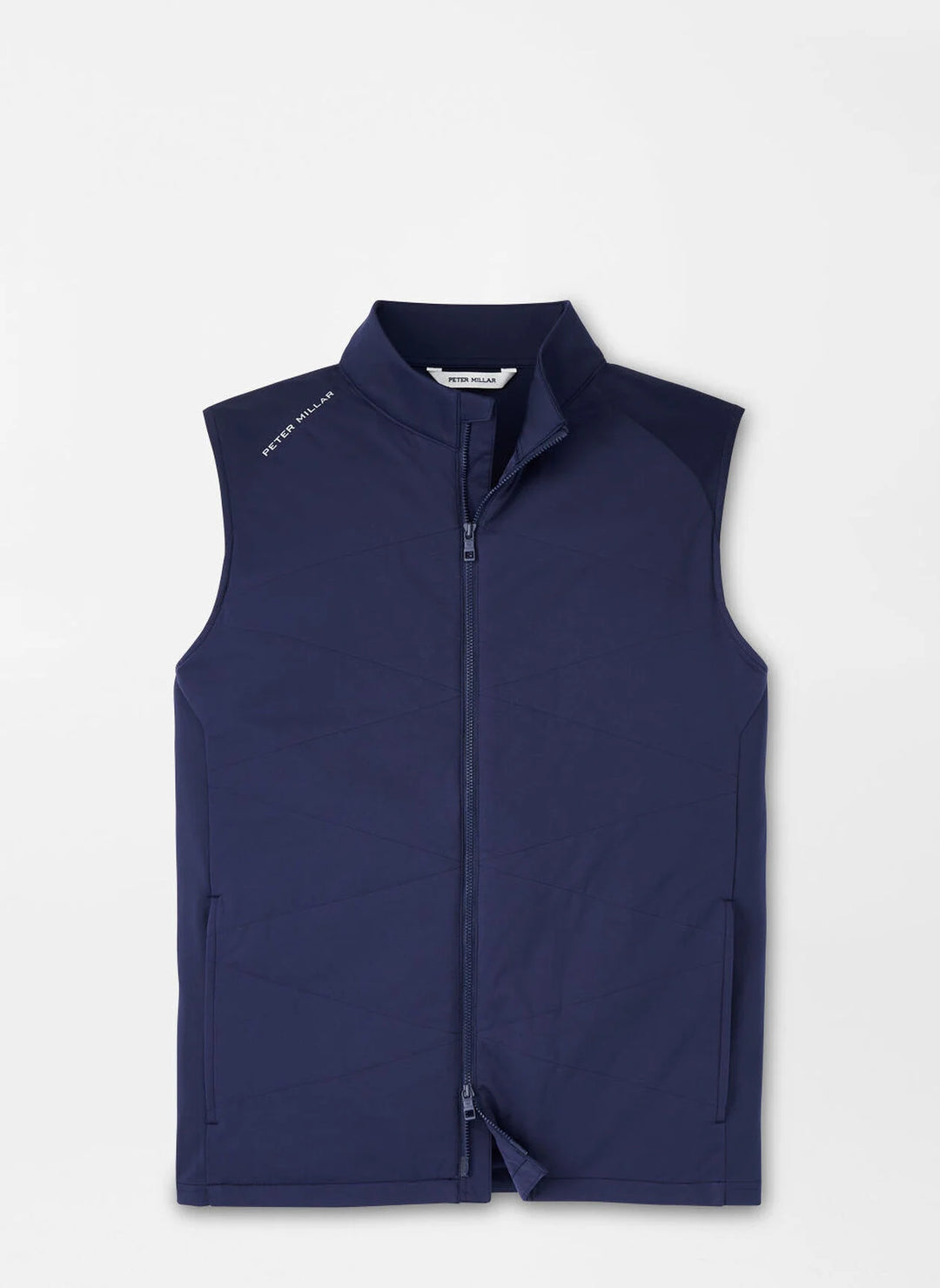 Peter Millar Mens Classic Fit Fuse Hybrid Vest - Navy