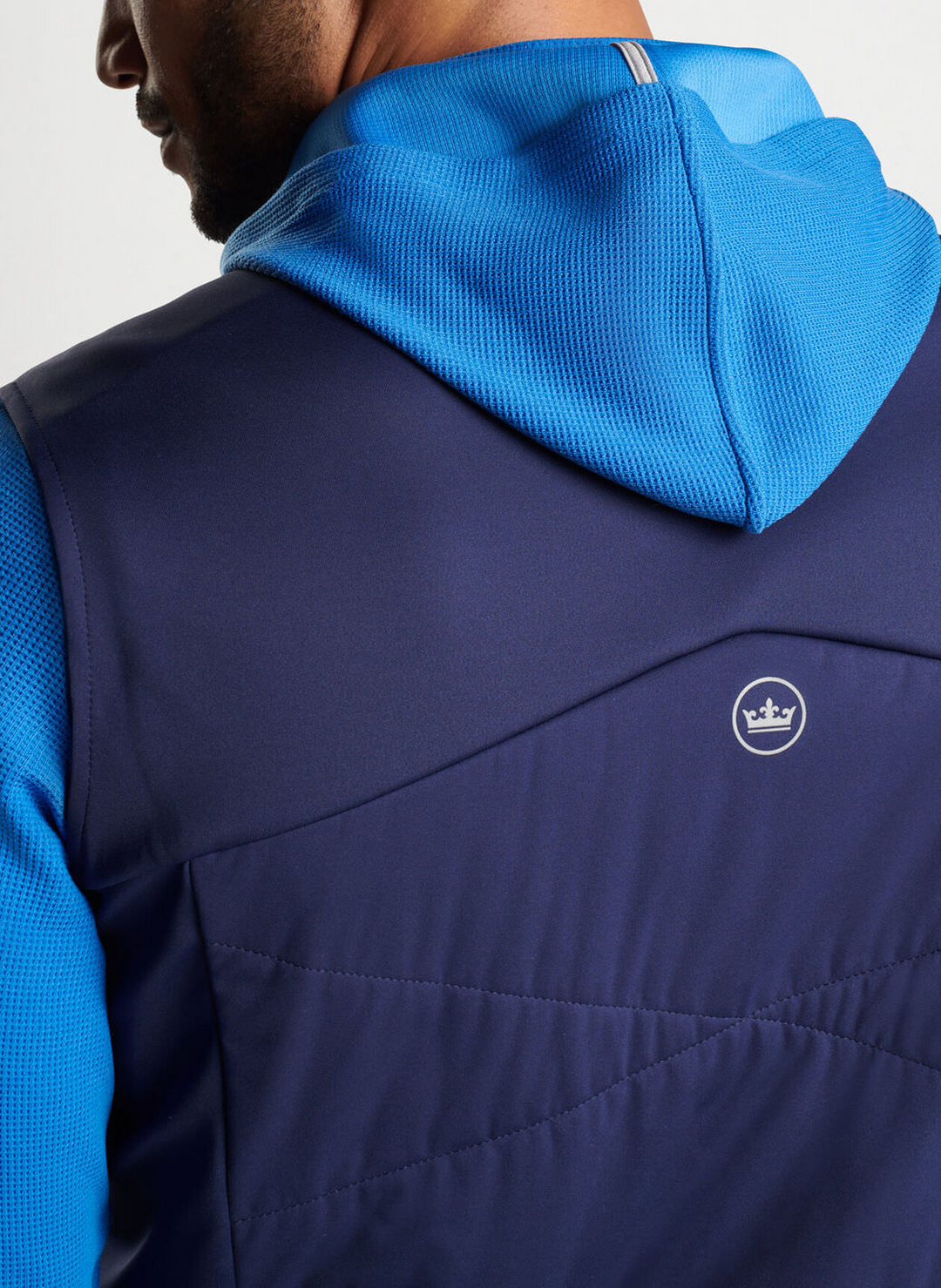 Peter Millar Mens Classic Fit Fuse Hybrid Vest - NAVY