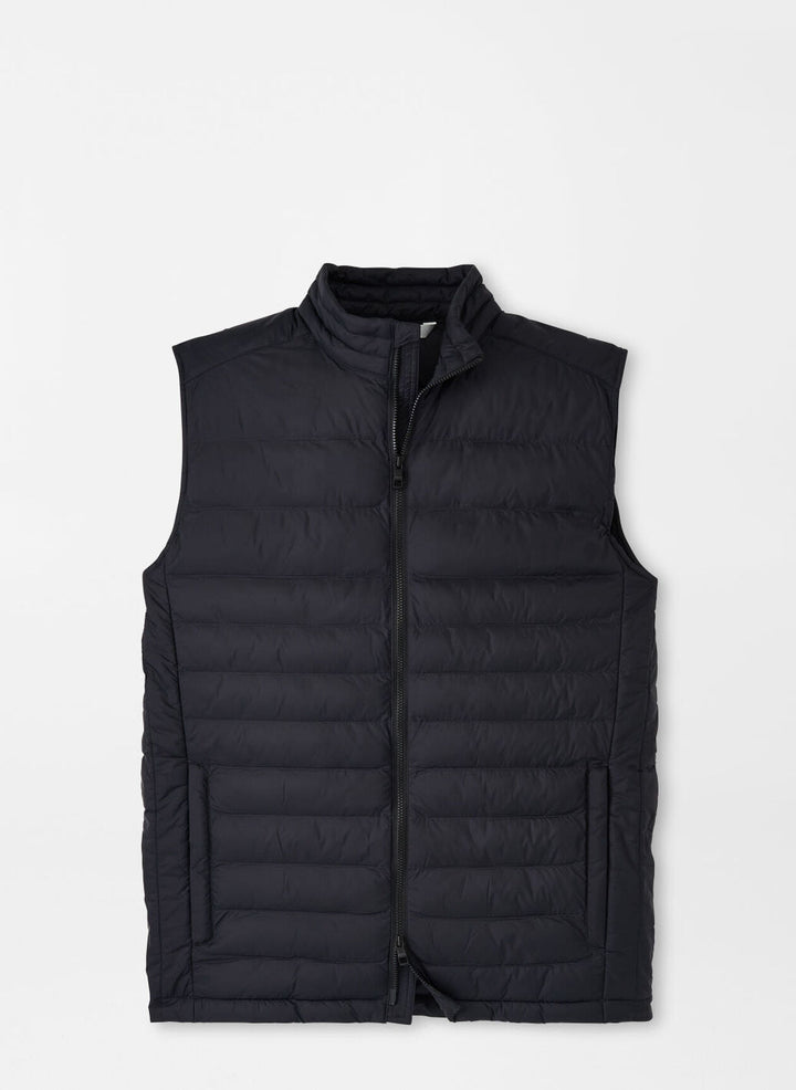 Peter Millar Mens  Classic Fit All Course Vest - BLACK