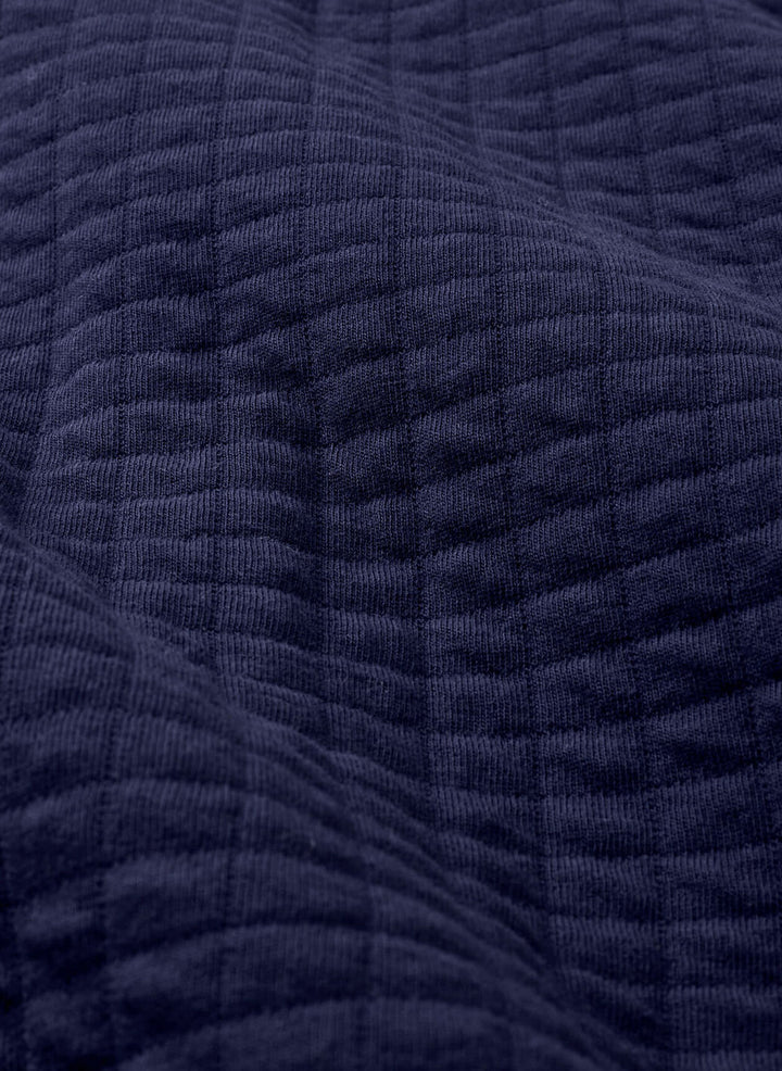 Peter Millar Mens Classic Fit Quad Quilted Knit Jacket - NAVY