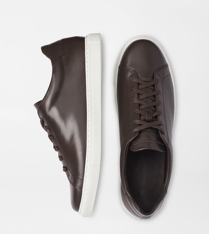 PETER MILLAR Men's Vantage Lite Sneaker - CHOCOLATE