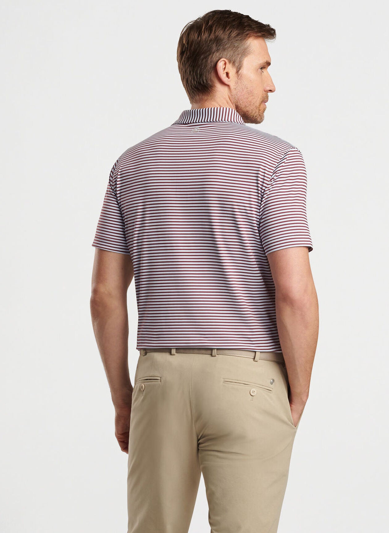 Peter Millar Mens Tailored Fit Sawyer Performance Jersey Polo