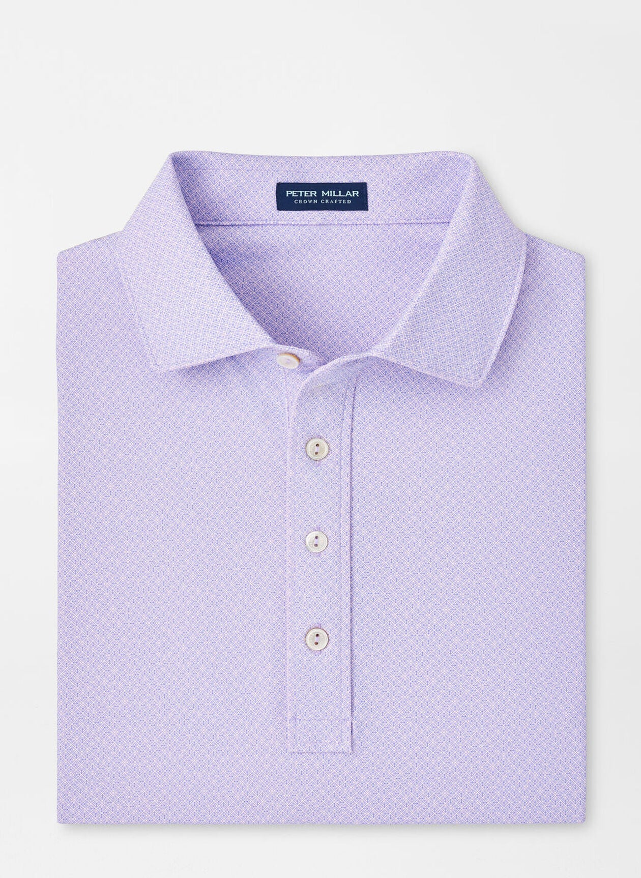Peter Millar Mens Tailored Fit Beelman Performance Jersey Polo - MISTY