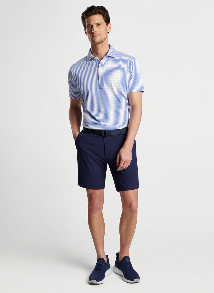 Peter Millar Mens Tailored Fit Mood Performance Mesh Polo - ELIXIR