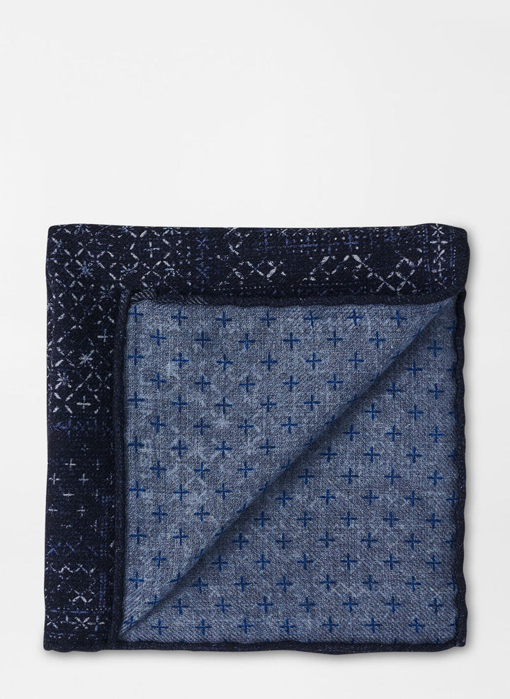 Peter Millar Mens Pocket Square - NAVY