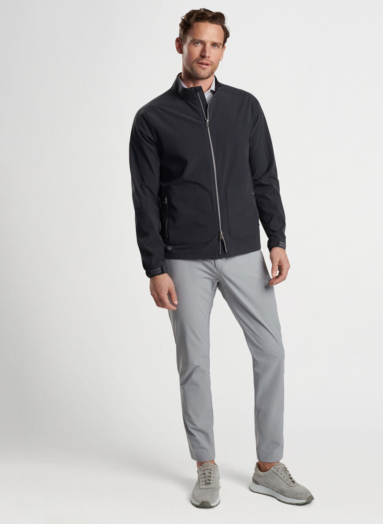 Peter Millar Mens Tailored Fit Contour Jacket - BLACK | Golf