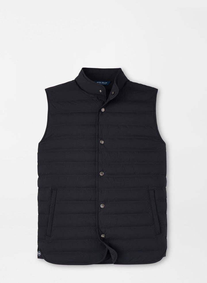 Peter Millar Mens Tailored Fit Regent Vest - BLACK