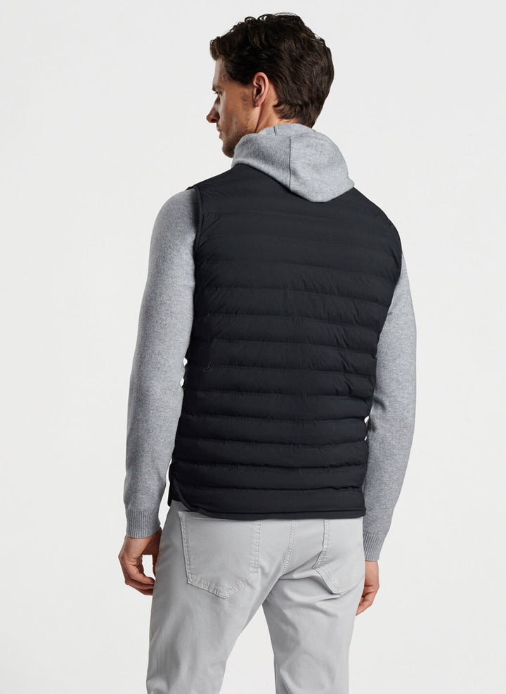 Peter Millar Mens Tailored Fit Regent Vest - BLACK
