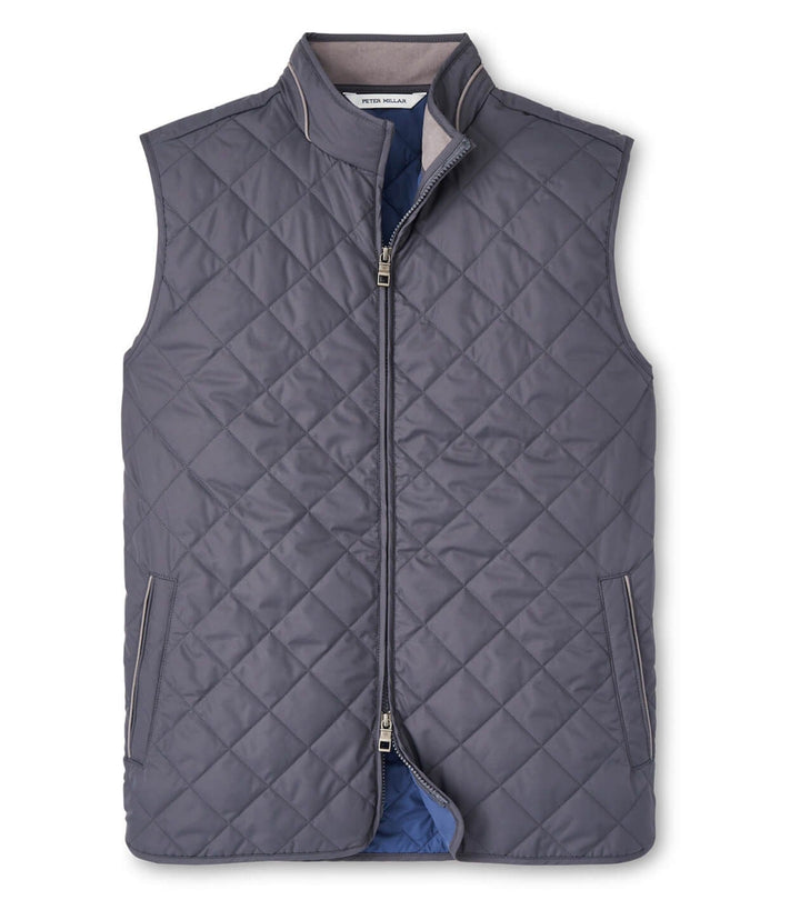 Peter Millar Men's Classic Fit Essex Vest - IRON