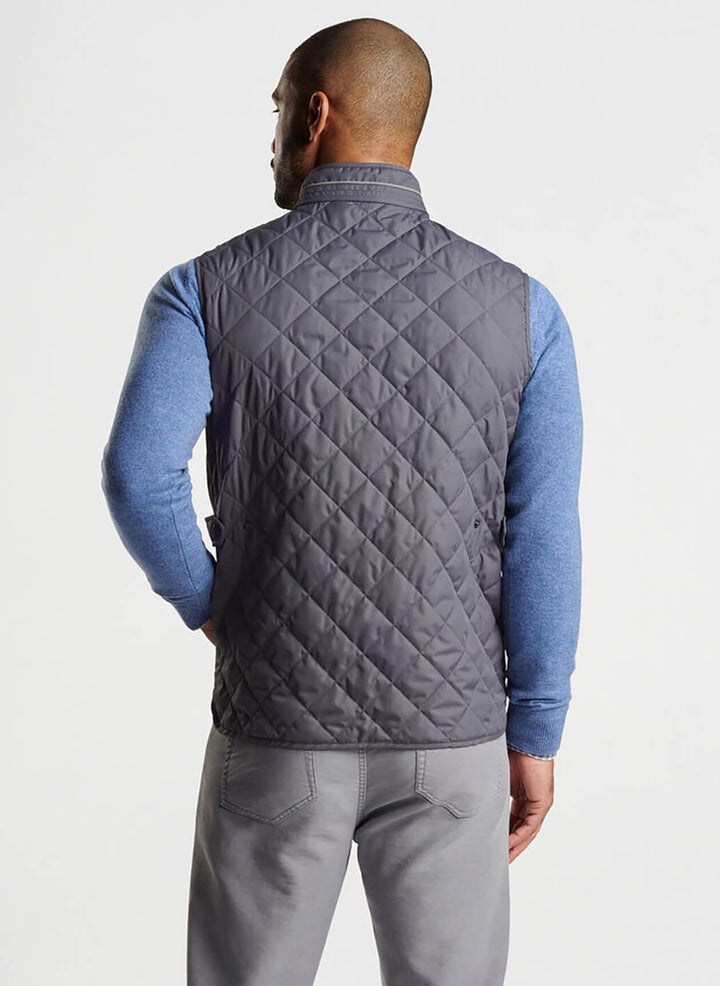 Peter Millar Men's Classic Fit Essex Vest - IRON