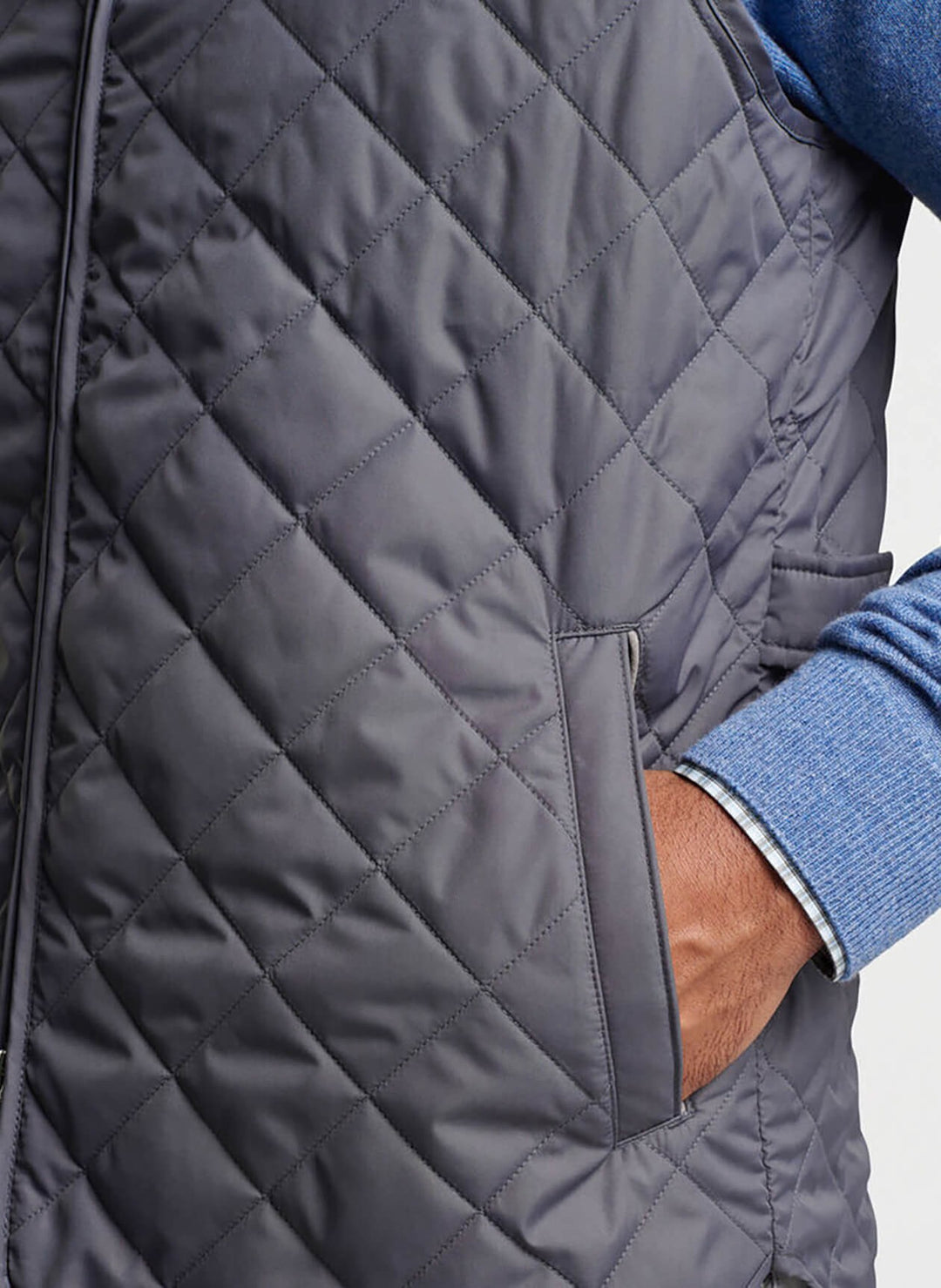 Peter Millar Men's Classic Fit Essex Vest - IRON