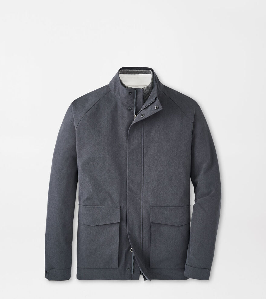 Peter Millar Mens Classic Fit Newport City Coat - IRON