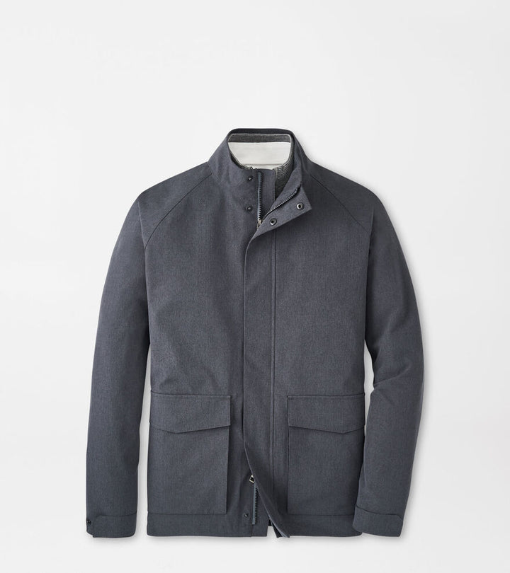 Peter Millar Mens Classic Fit Newport City Coat - IRON