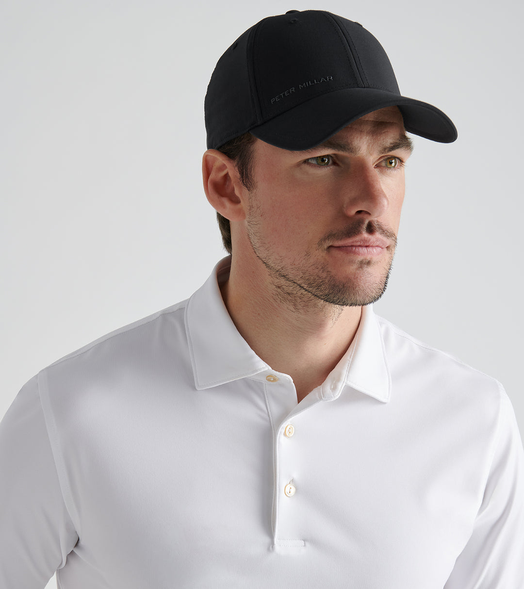 Peter Millar Mens Pursuit Performance Hat - BLACK
