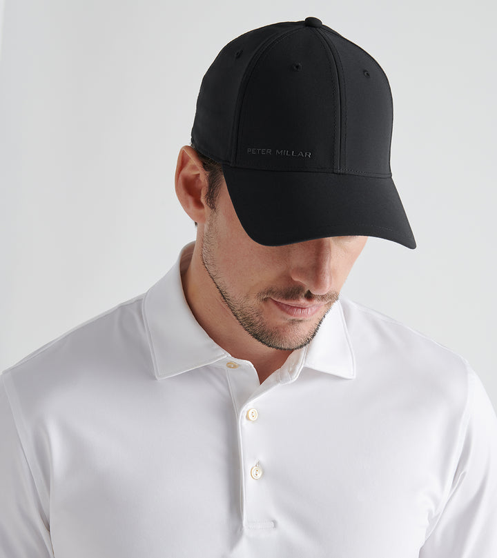 Peter Millar Mens Pursuit Performance Hat - BLACK