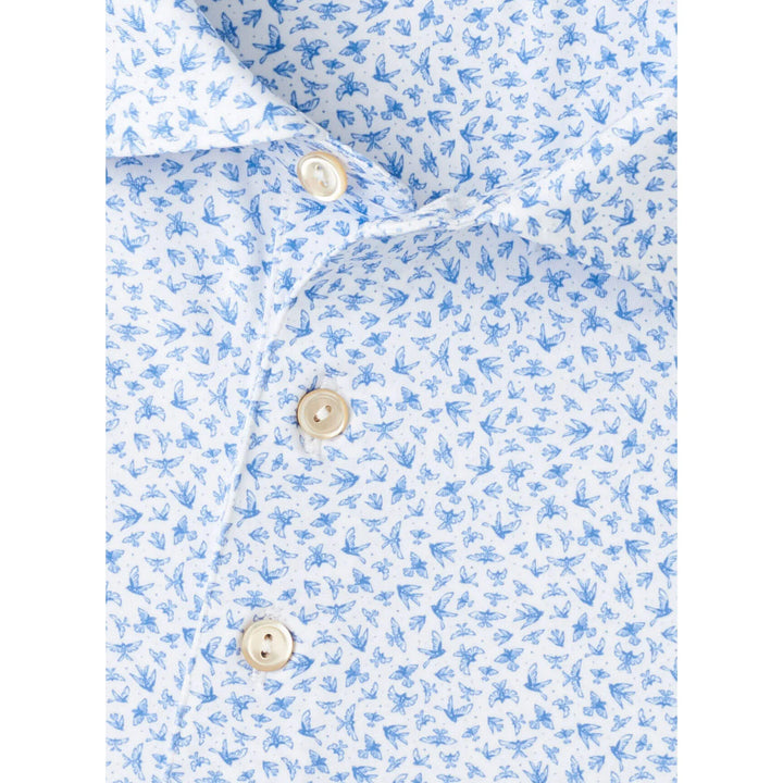 Peter Millar Men's Classic Fit Finch Performance Jersey Polo - WHITE