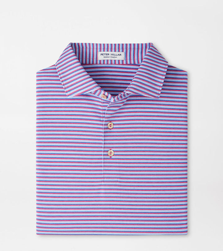 Peter Millar Men's Classic Fit Lenway Performance Jersey Polo - ROSEWOOD