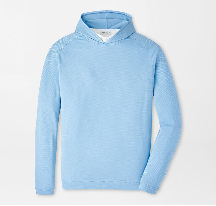 Peter Millar Men's Classic Fit Pine Sugar Stripe Performance Hoodie - EVENING TIDE