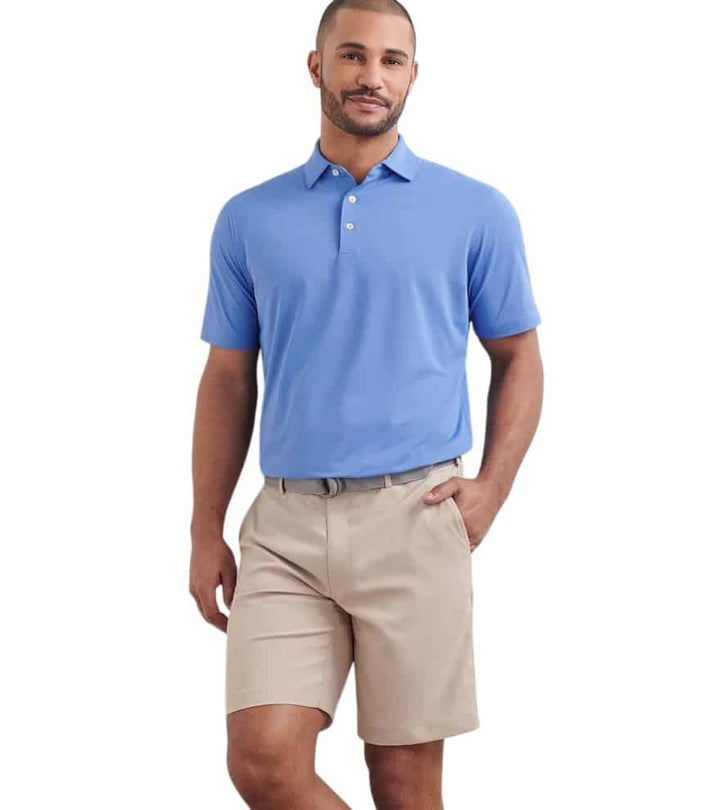 Peter Millar Men's Classic Fit Solid Performance Jersey Polo - ETIDE