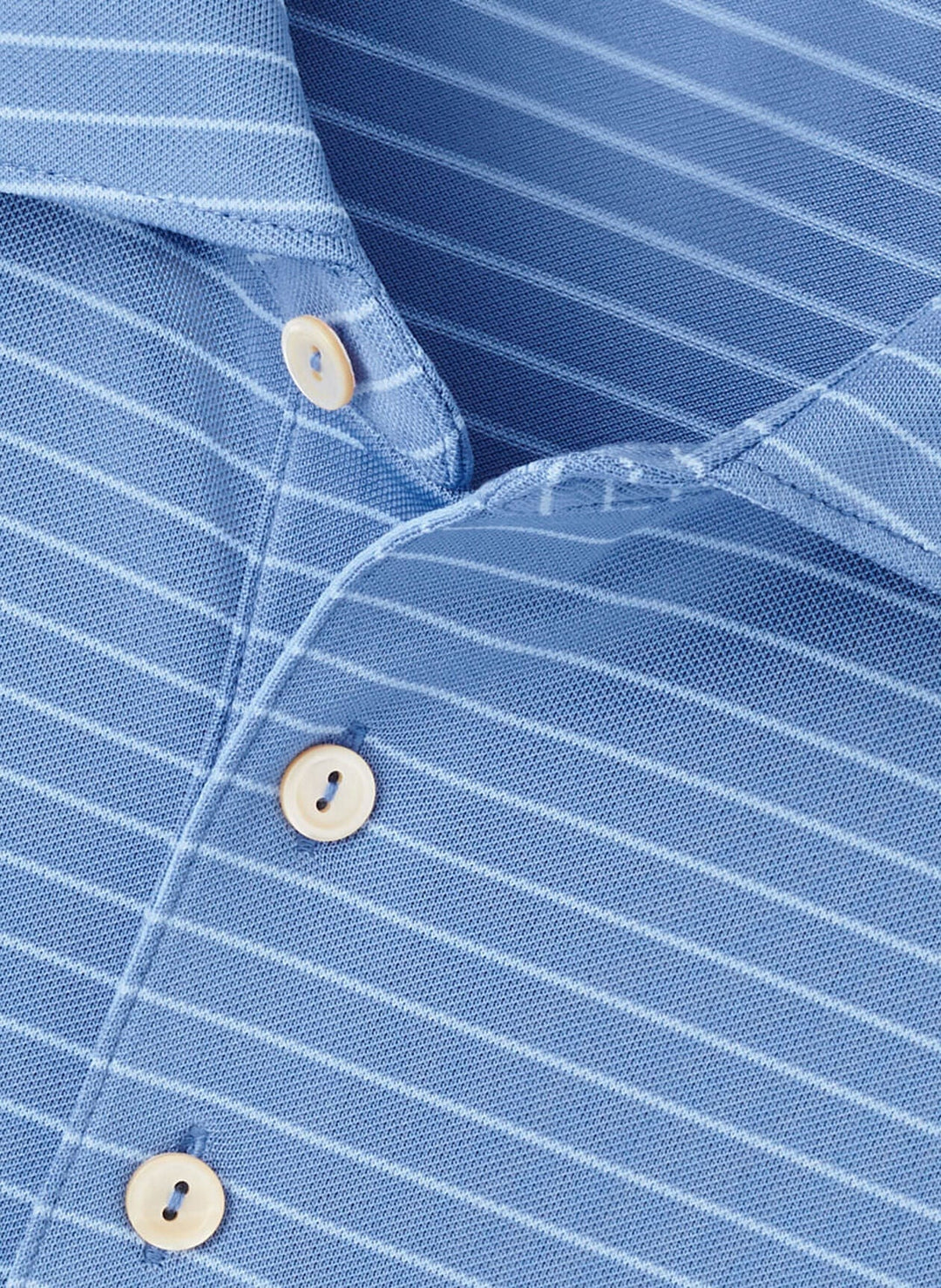 Peter Millar Men's Classic Fit Winston Performance Mesh Polo - EVENING TIDE