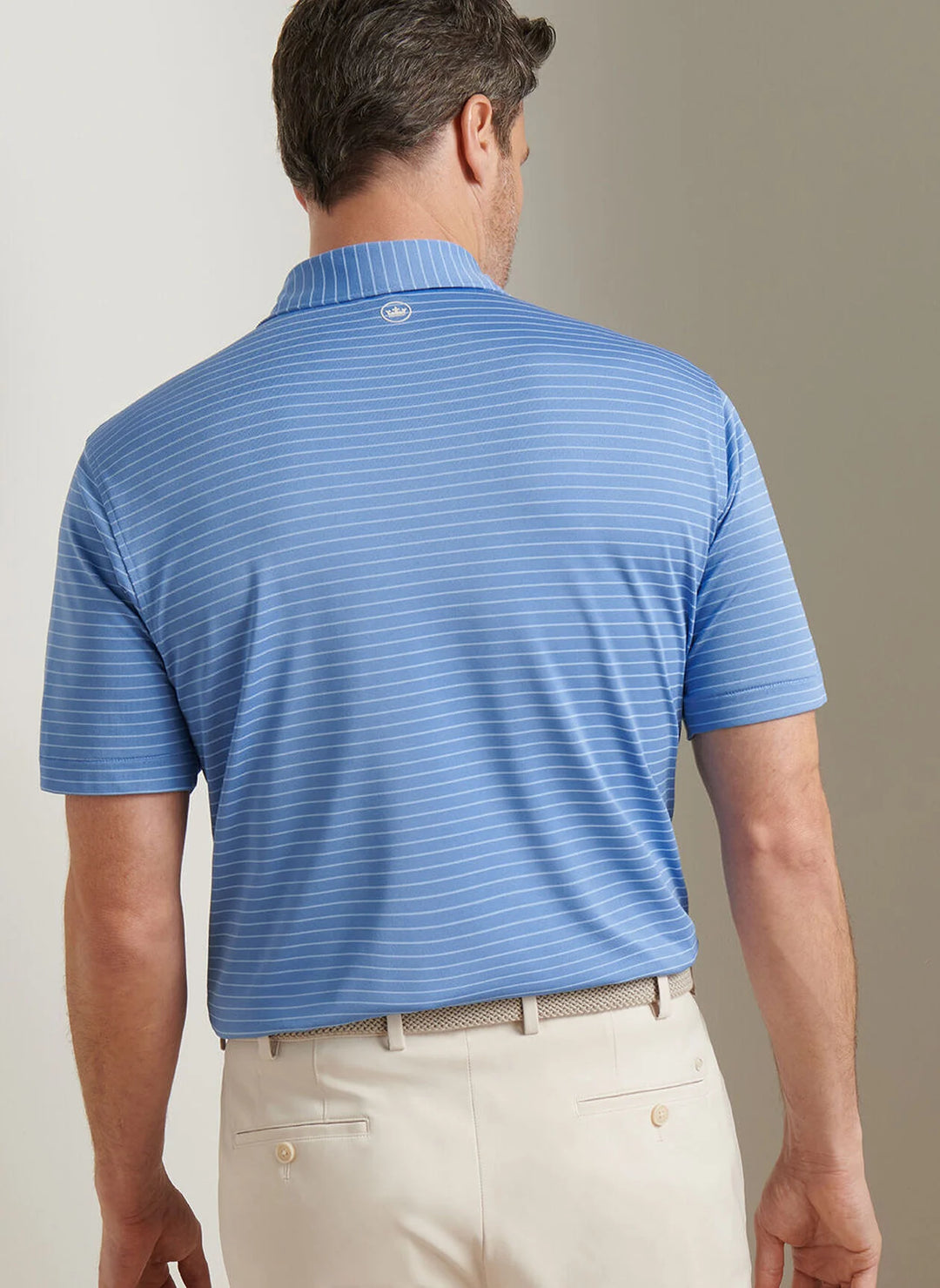 Peter Millar Men's Classic Fit Winston Performance Mesh Polo - EVENING TIDE