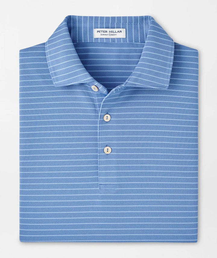 Peter Millar Men's Classic Fit Winston Performance Mesh Polo - EVENING TIDE