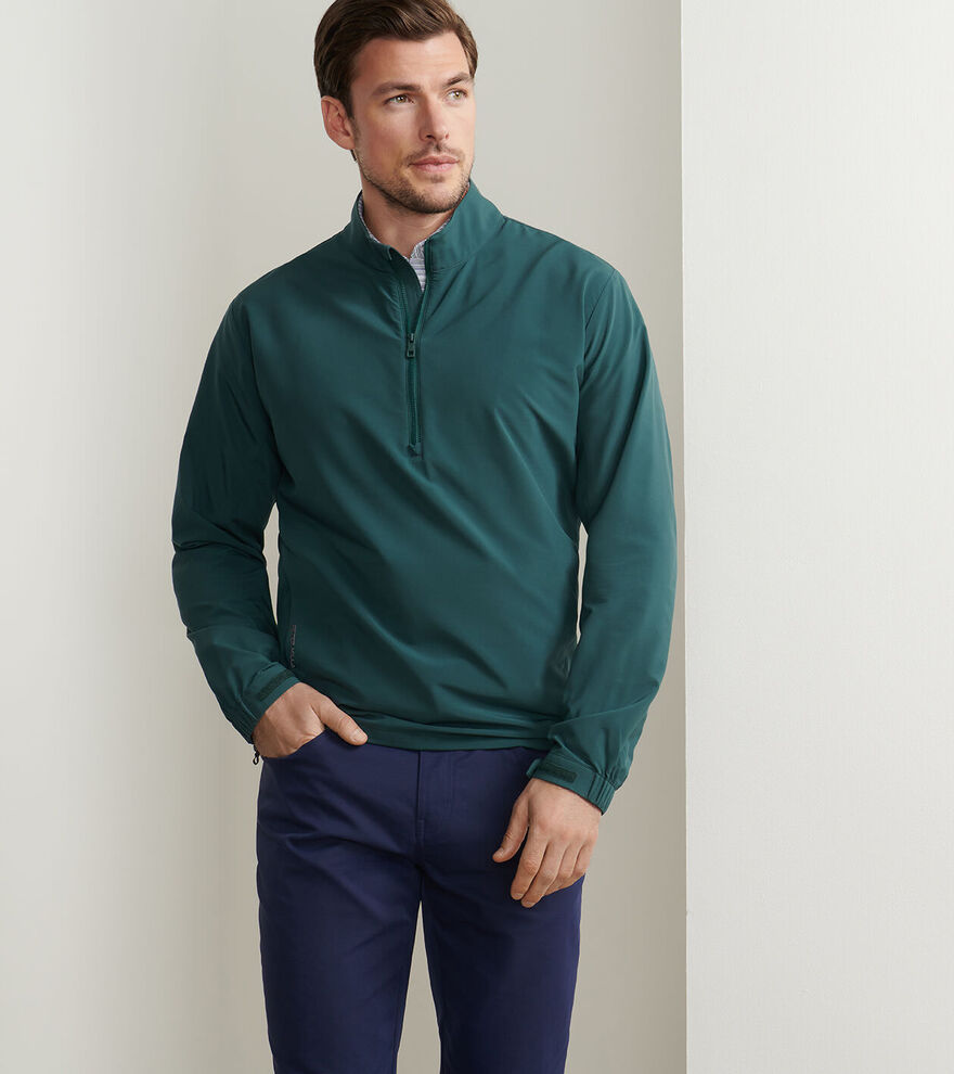 Peter Millar Men's Classic Fit Dunes Half-Zip - NORDIC PINE