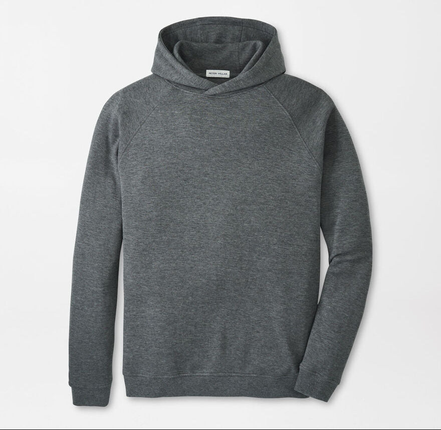Peter Millar Men's Classic Fit Crown Comfort Knit Hoodie - CHARCOAL