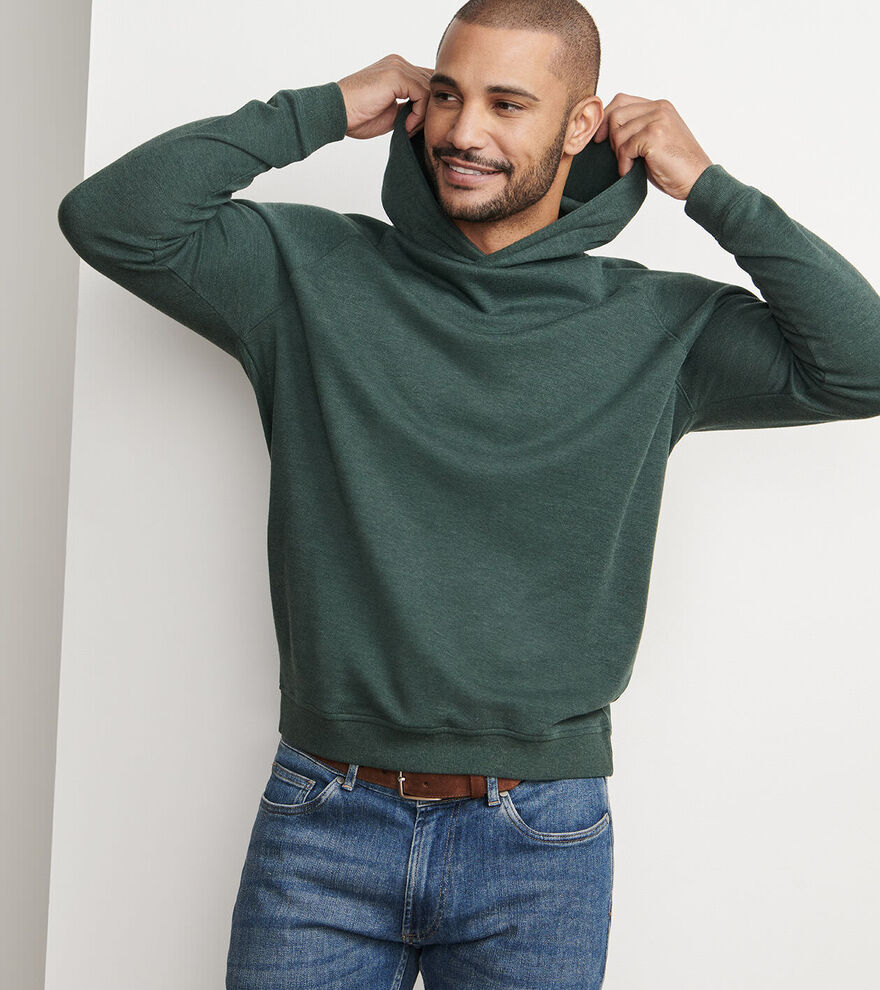 Peter Millar Men's Classic Fit Crown Comfort Knit Hoodie - DEEP VERDANT