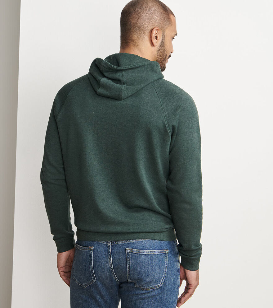 Peter Millar Men's Classic Fit Crown Comfort Knit Hoodie - DEEP VERDANT