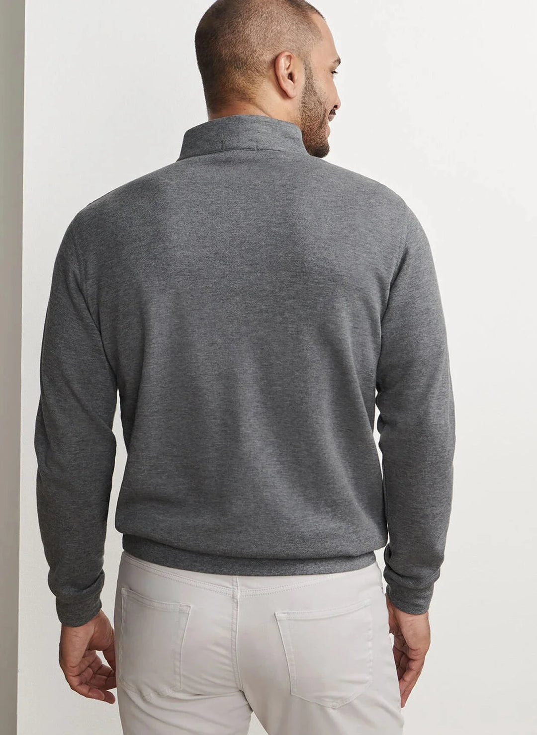 Peter Millar Men's Classic Fit Crown Comfort Pullover - CHARCOAL
