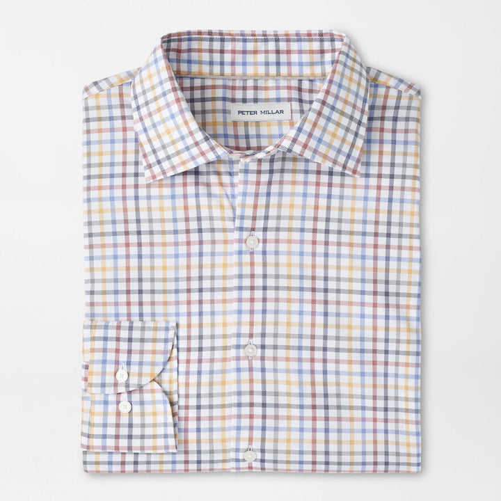 Peter Millar Men's Classic Fit North Coast Crown Lite Cotton-Stretch Sport Shirt  - EVENING TIDE
