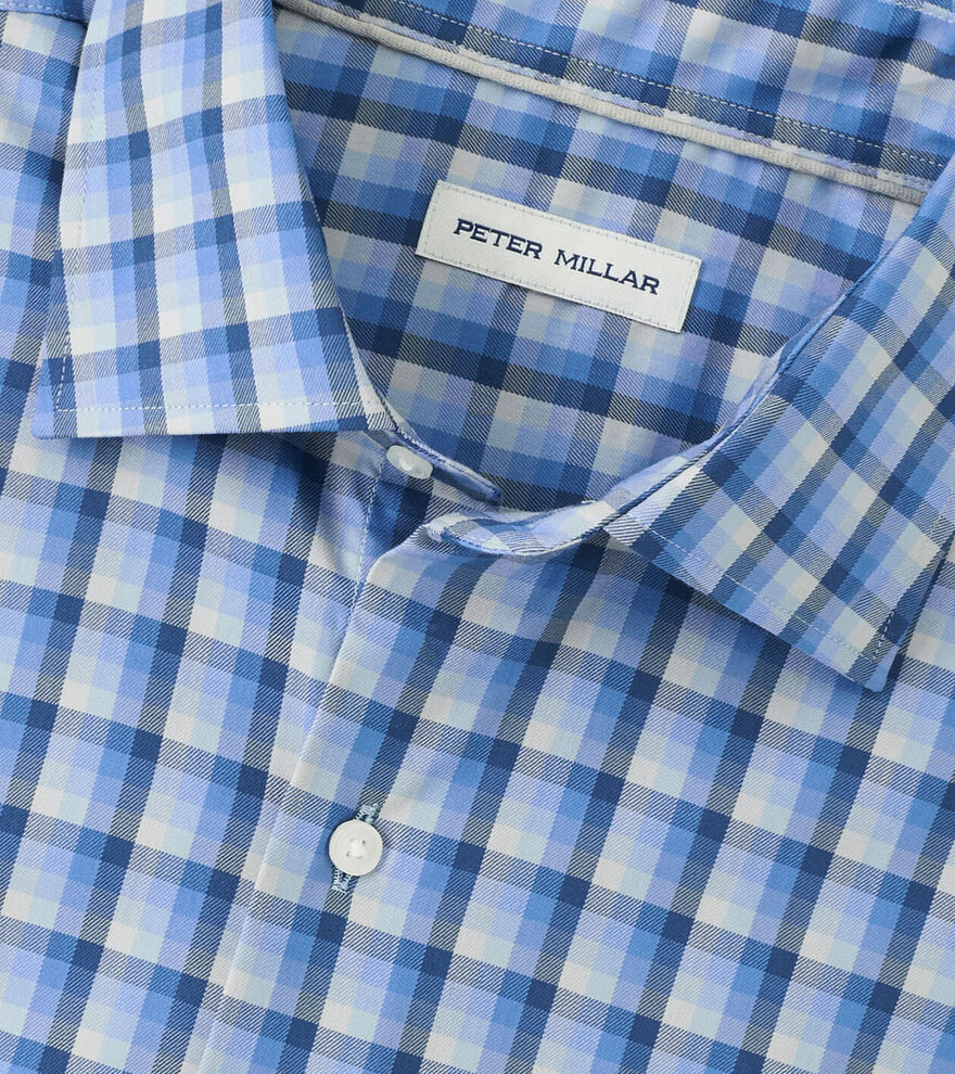 Peter Millar Men's Classic Fit Obispo Crown Lite Cotton-Stretch Sport Shirt - EVENING TIDE