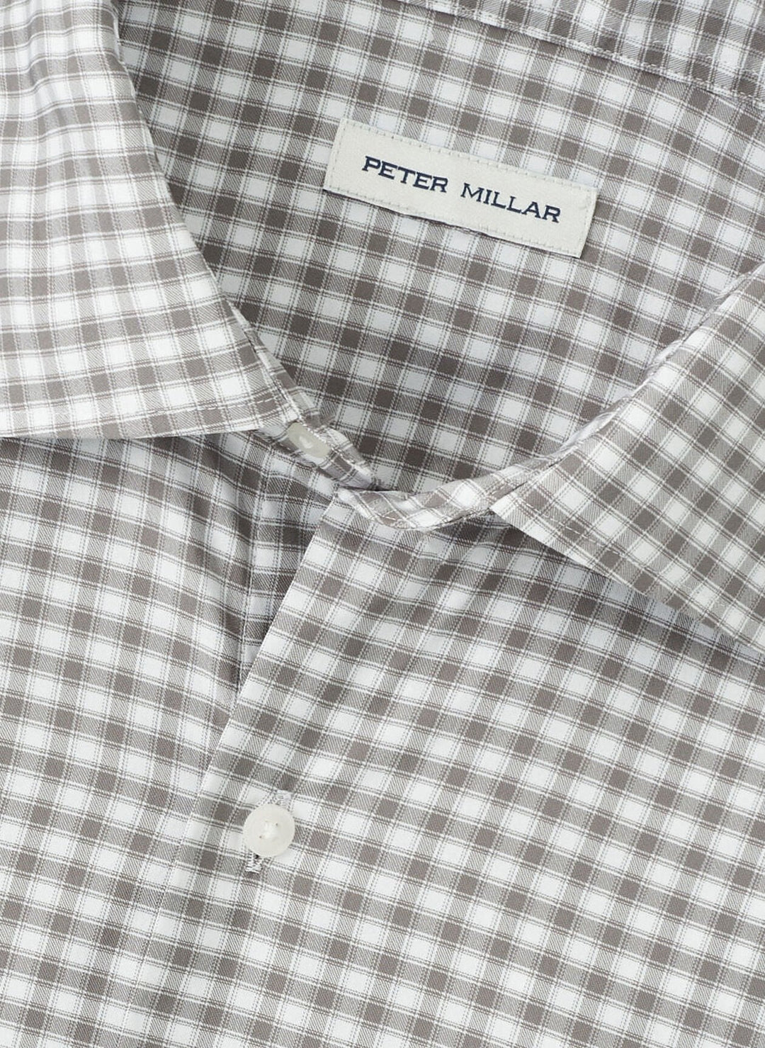 Peter Millar Men's Classic Fit Fairbanks Performance Twill Sport Shirt - BASIL