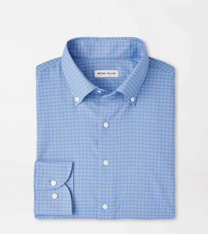 Peter Millar Men's Classic Fit Petaluma Performance Twill Sport Shirt - EVENING TIDE
