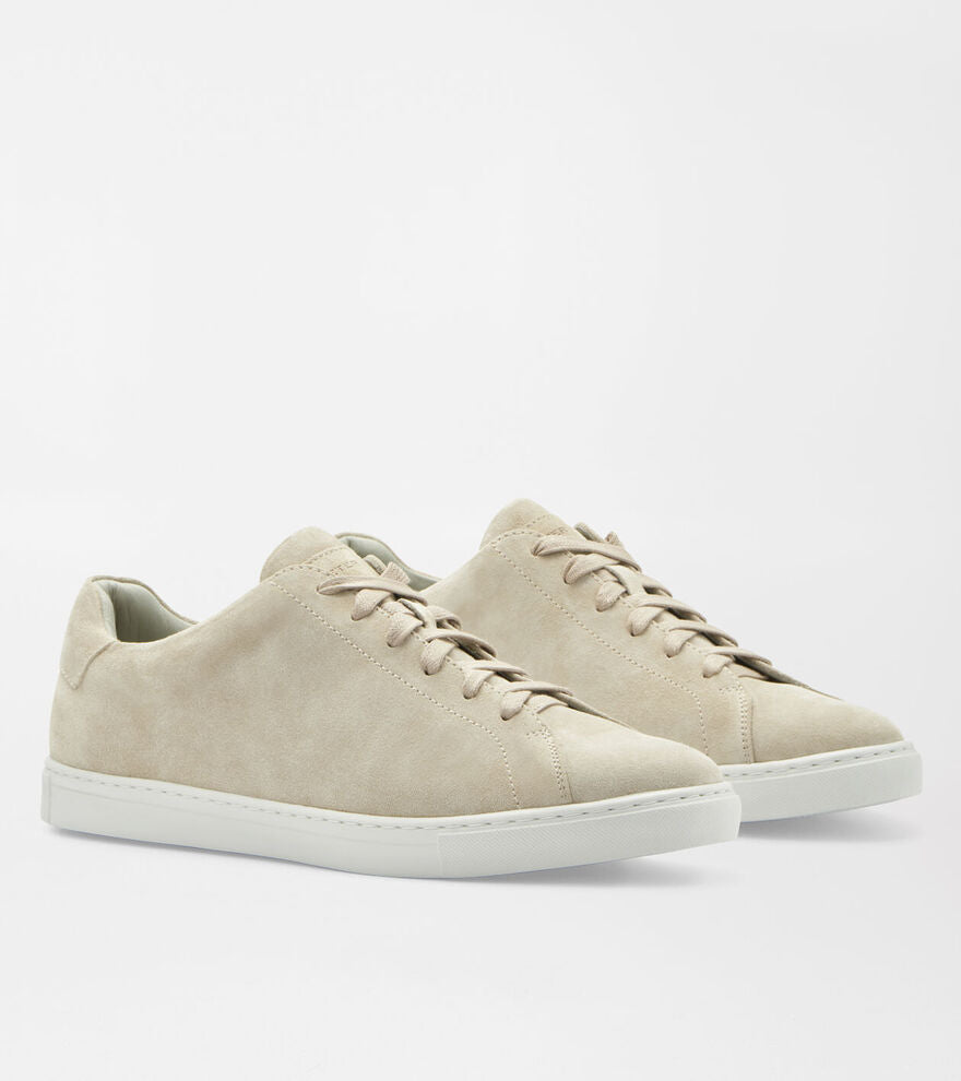 Peter Millar Mens Vantage Lite Suede Sneaker - BEIGE