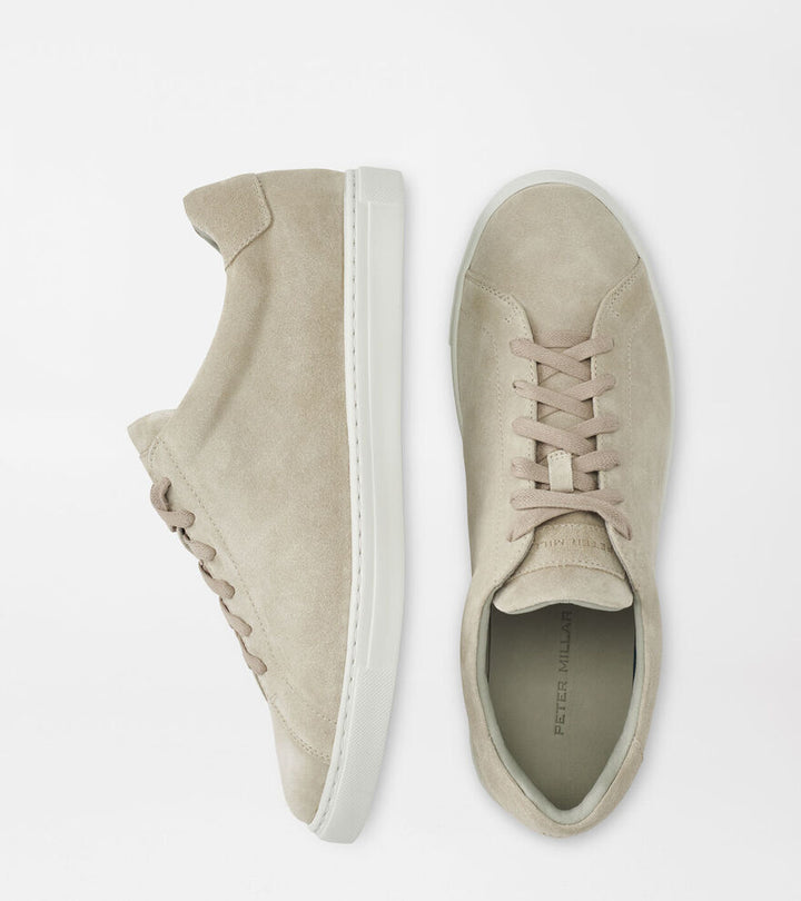 Peter Millar Mens Vantage Lite Suede Sneaker - BEIGE