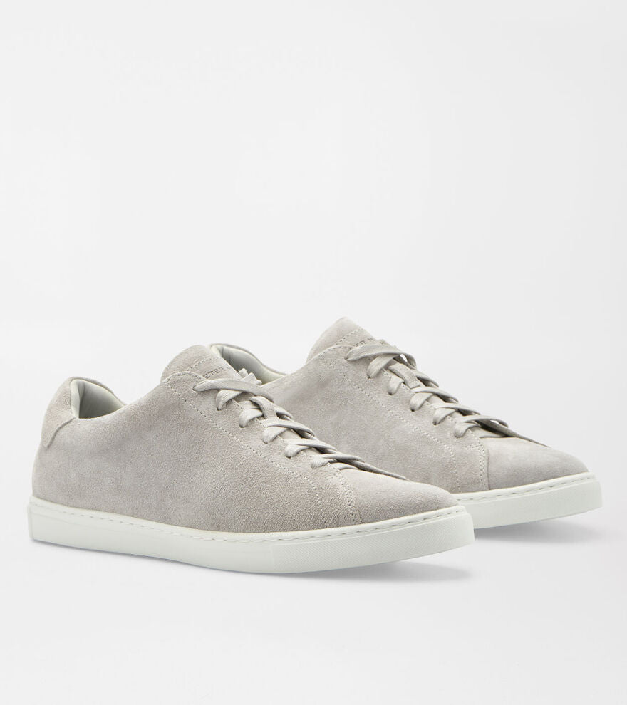 Peter Millar Mens Vantage Lite Suede Sneaker - PEARL GREY