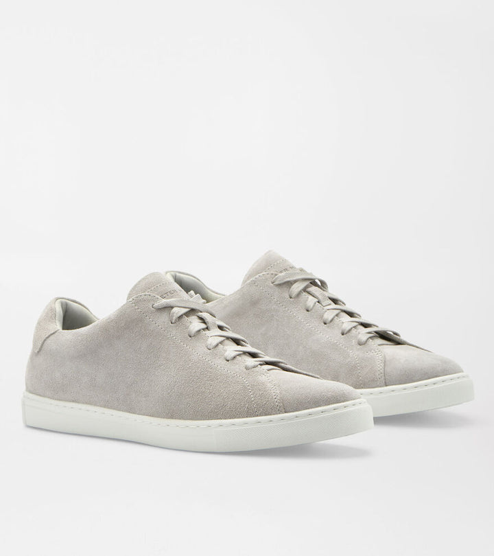 Peter Millar Mens Vantage Lite Suede Sneaker - PEARL GREY