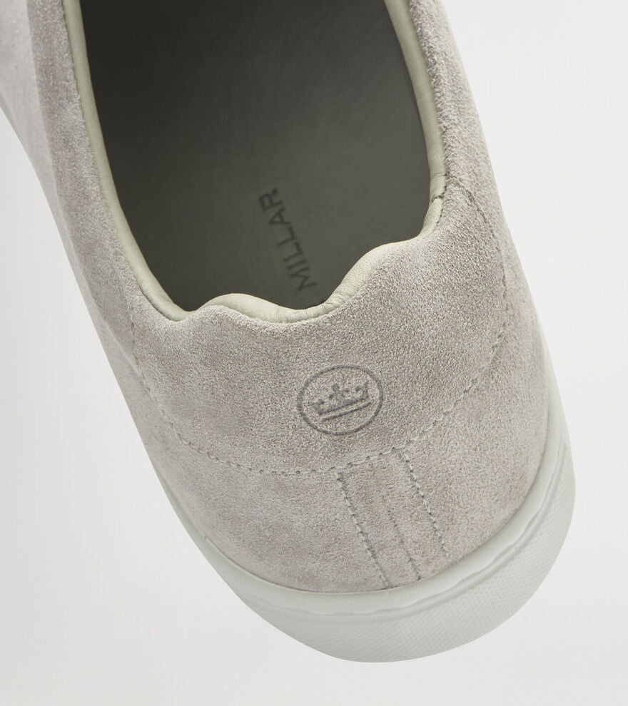 Peter Millar Mens Vantage Lite Suede Sneaker - PEARL GREY